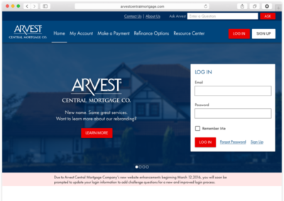 Arvest Central Mortgage Company